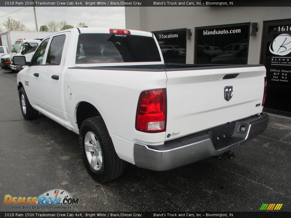 2018 Ram 1500 Tradesman Crew Cab 4x4 Bright White / Black/Diesel Gray Photo #3