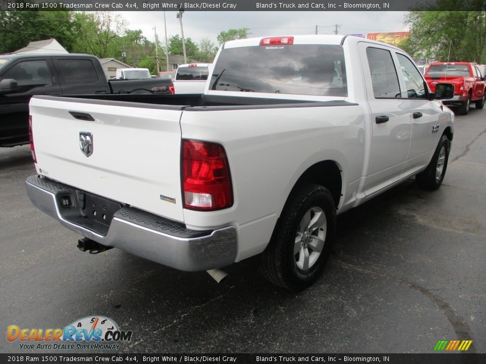 2018 Ram 1500 Tradesman Crew Cab 4x4 Bright White / Black/Diesel Gray Photo #4