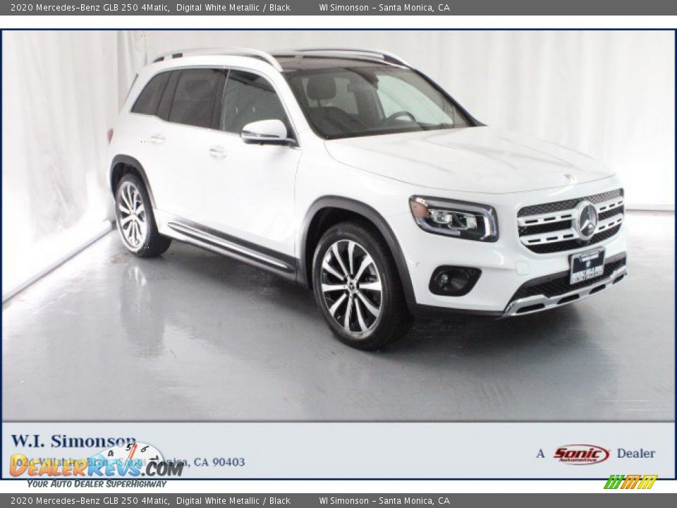 2020 Mercedes-Benz GLB 250 4Matic Digital White Metallic / Black Photo #1