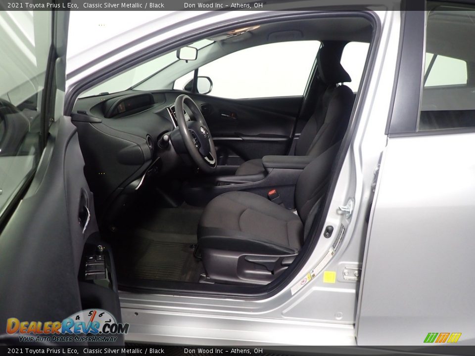 Front Seat of 2021 Toyota Prius L Eco Photo #18