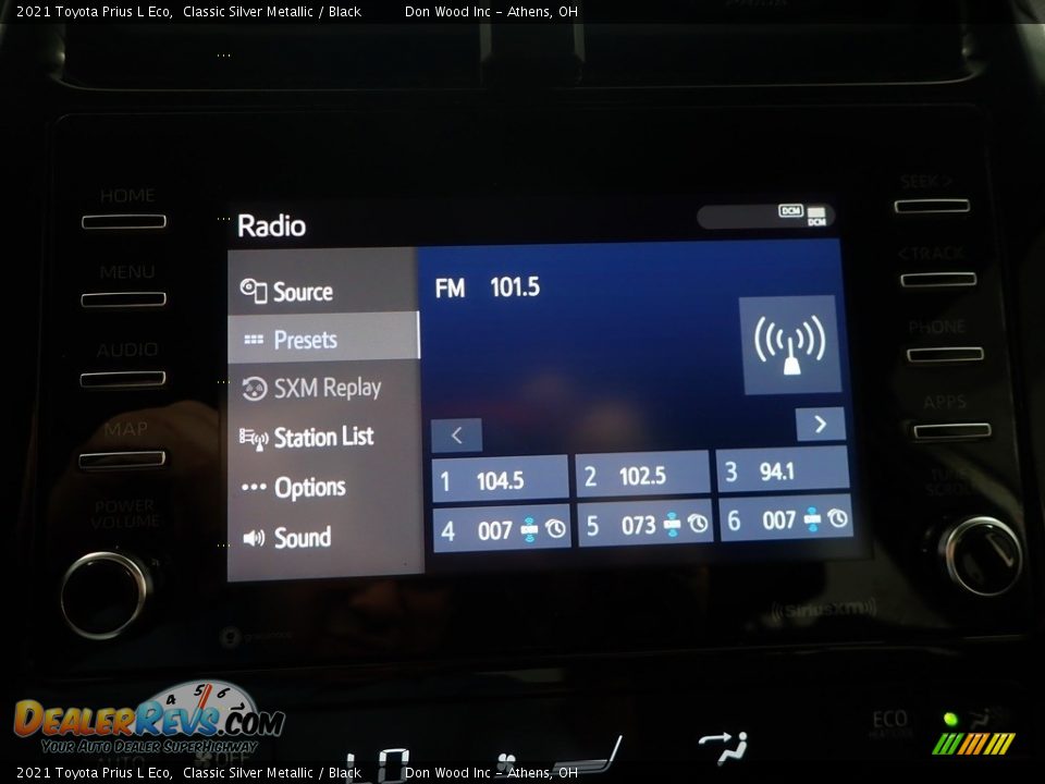 2021 Toyota Prius L Eco Classic Silver Metallic / Black Photo #22