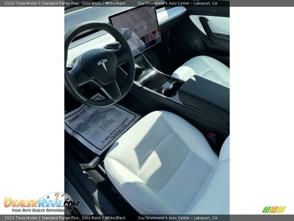 Front Seat of 2020 Tesla Model 3 Standard Range Plus Photo #13