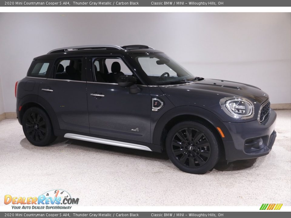 2020 Mini Countryman Cooper S All4 Thunder Gray Metallic / Carbon Black Photo #1