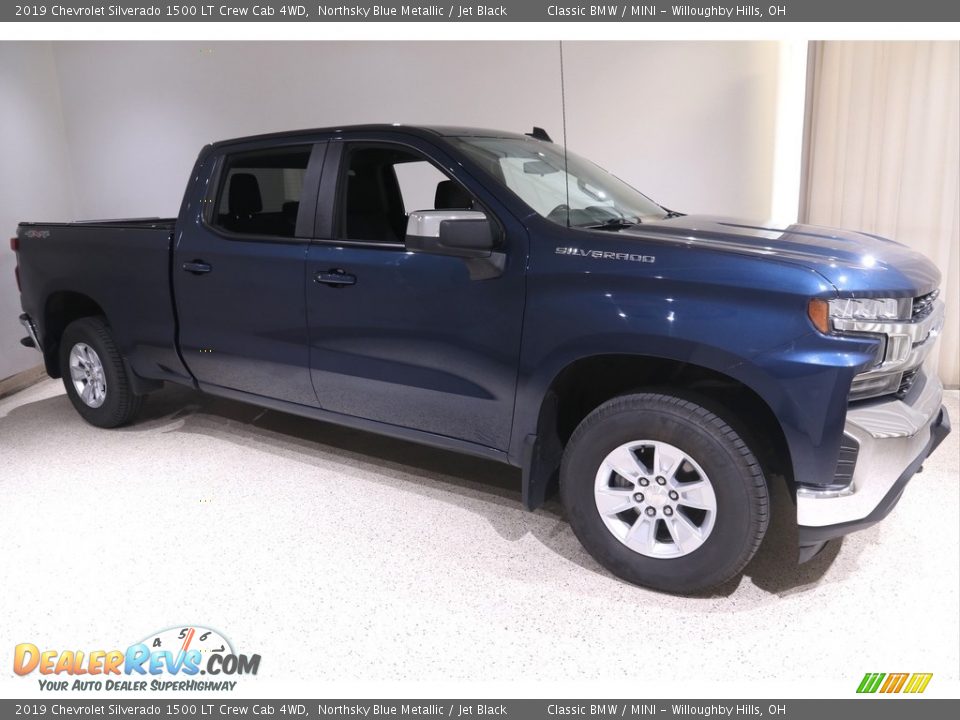 2019 Chevrolet Silverado 1500 LT Crew Cab 4WD Northsky Blue Metallic / Jet Black Photo #1