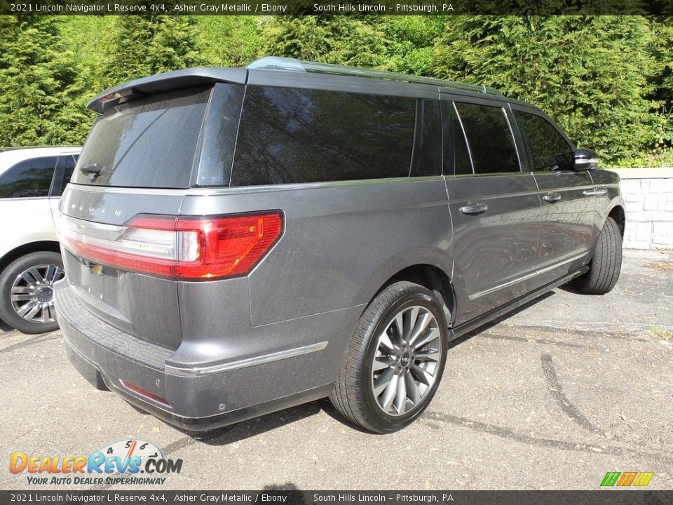 2021 Lincoln Navigator L Reserve 4x4 Asher Gray Metallic / Ebony Photo #2