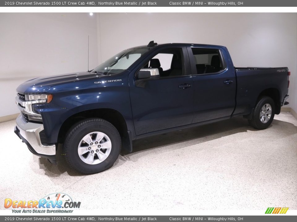 2019 Chevrolet Silverado 1500 LT Crew Cab 4WD Northsky Blue Metallic / Jet Black Photo #3