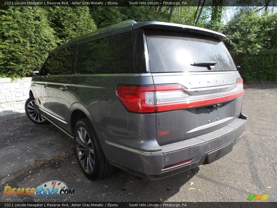 2021 Lincoln Navigator L Reserve 4x4 Asher Gray Metallic / Ebony Photo #4