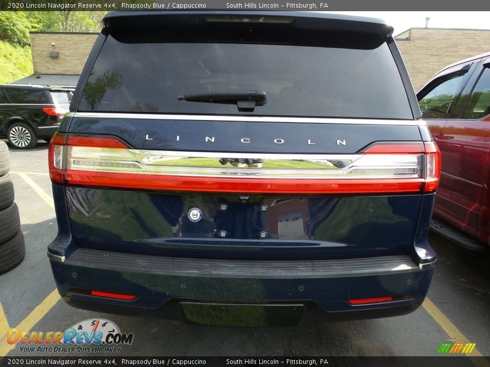 2020 Lincoln Navigator Reserve 4x4 Rhapsody Blue / Cappuccino Photo #3