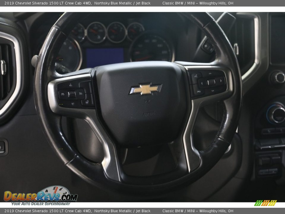 2019 Chevrolet Silverado 1500 LT Crew Cab 4WD Northsky Blue Metallic / Jet Black Photo #8