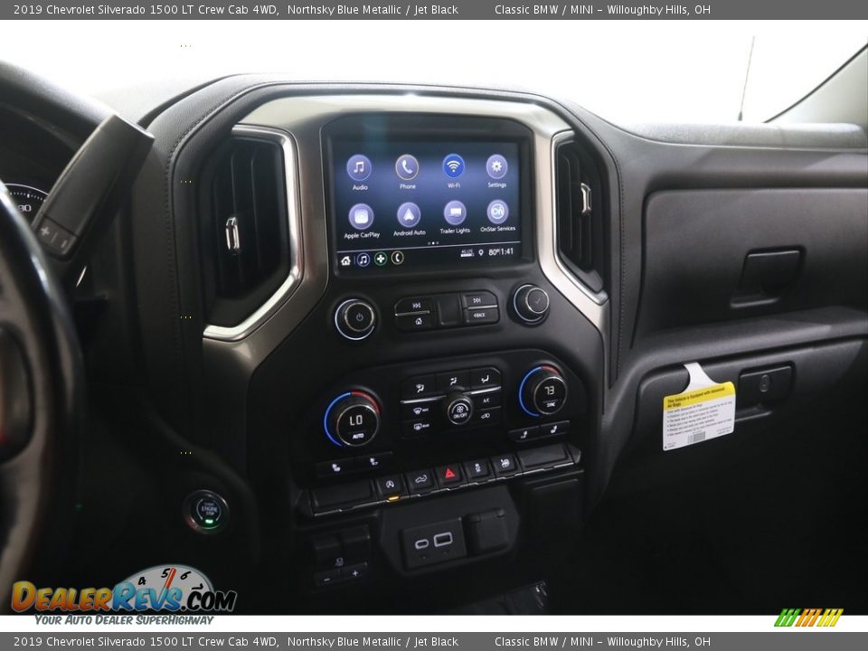 2019 Chevrolet Silverado 1500 LT Crew Cab 4WD Northsky Blue Metallic / Jet Black Photo #10