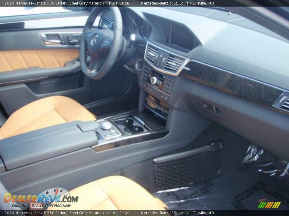 2010 Mercedes-Benz E 550 Sedan Steel Grey Metallic / Natural Beige Photo #5