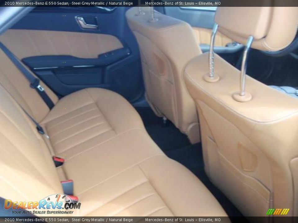 2010 Mercedes-Benz E 550 Sedan Steel Grey Metallic / Natural Beige Photo #6