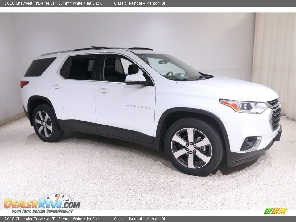 Summit White 2018 Chevrolet Traverse LT Photo #1