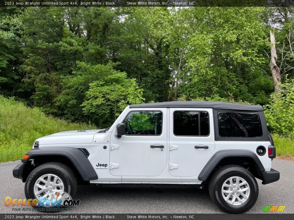 Bright White 2023 Jeep Wrangler Unlimited Sport 4x4 Photo #1