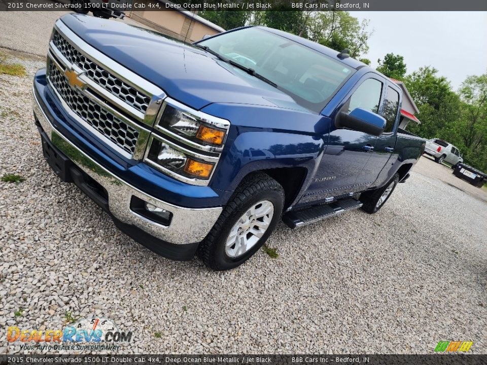 2015 Chevrolet Silverado 1500 LT Double Cab 4x4 Deep Ocean Blue Metallic / Jet Black Photo #3