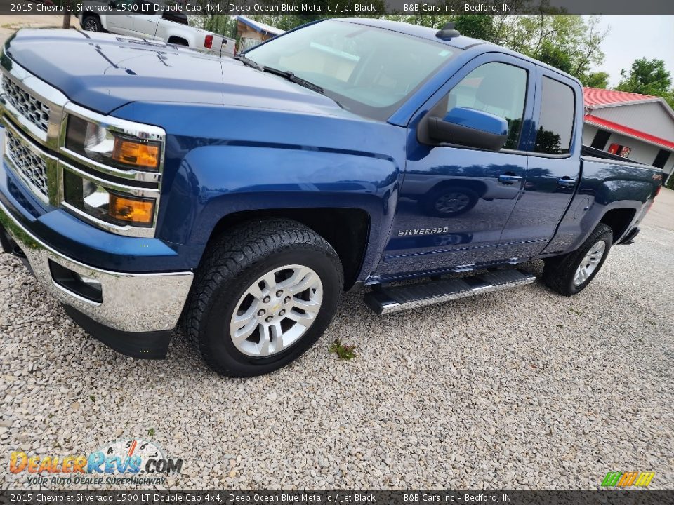 2015 Chevrolet Silverado 1500 LT Double Cab 4x4 Deep Ocean Blue Metallic / Jet Black Photo #4