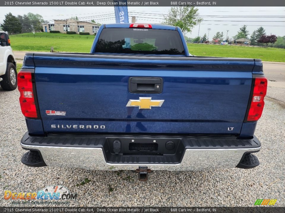 2015 Chevrolet Silverado 1500 LT Double Cab 4x4 Deep Ocean Blue Metallic / Jet Black Photo #6