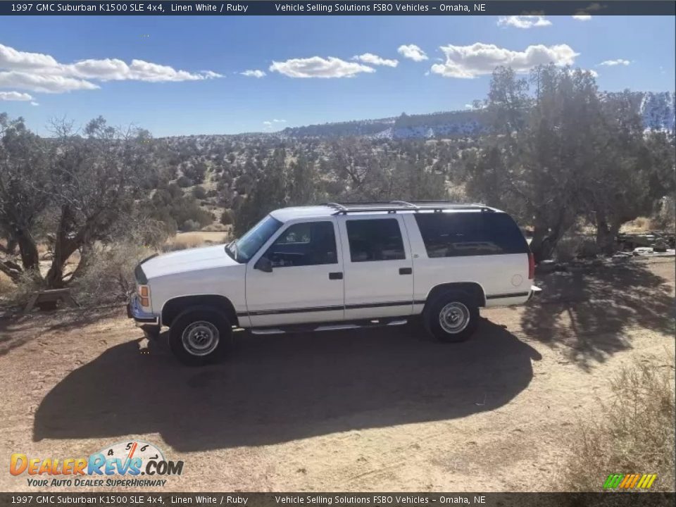 Linen White 1997 GMC Suburban K1500 SLE 4x4 Photo #3