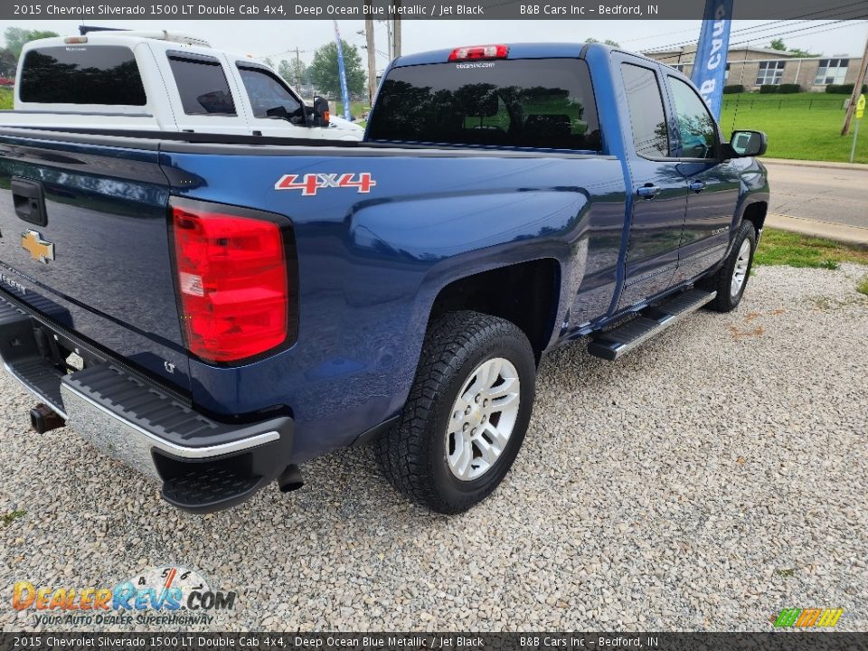 2015 Chevrolet Silverado 1500 LT Double Cab 4x4 Deep Ocean Blue Metallic / Jet Black Photo #7