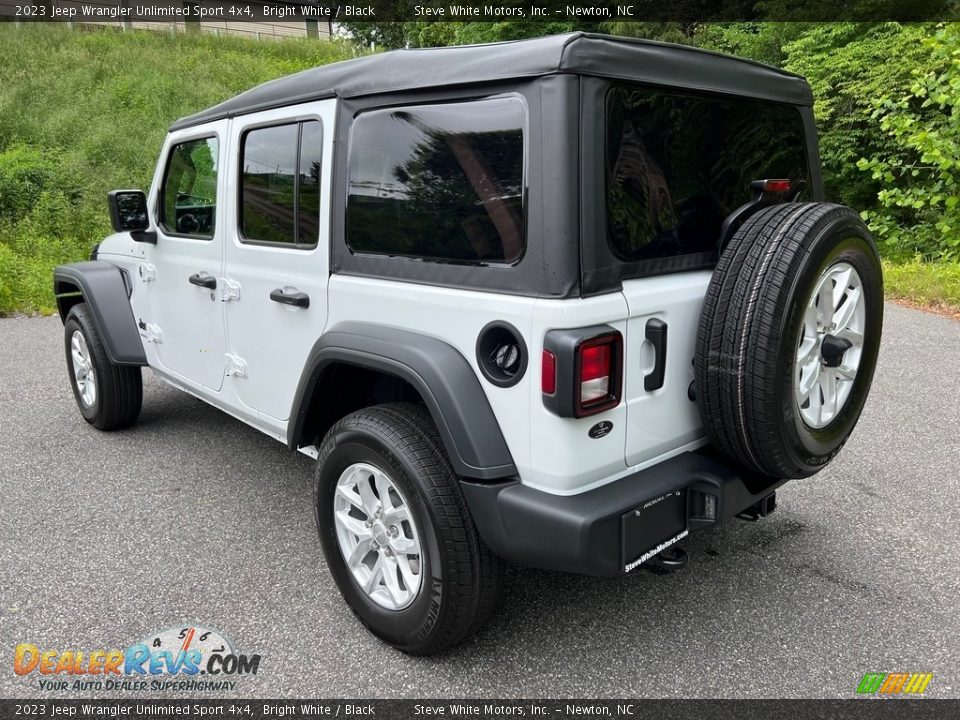 2023 Jeep Wrangler Unlimited Sport 4x4 Bright White / Black Photo #8