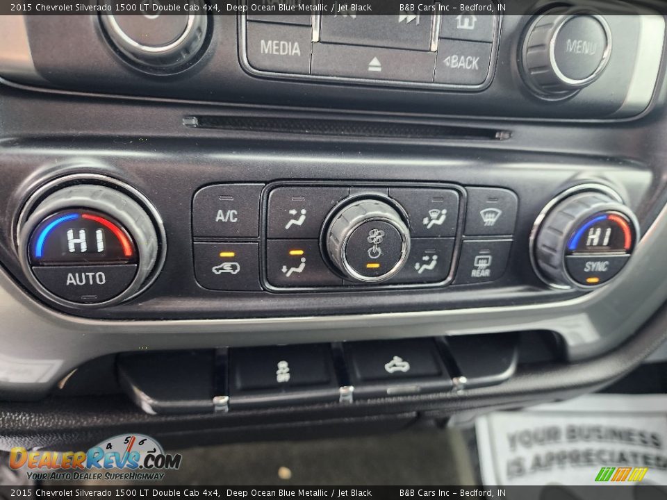 2015 Chevrolet Silverado 1500 LT Double Cab 4x4 Deep Ocean Blue Metallic / Jet Black Photo #15