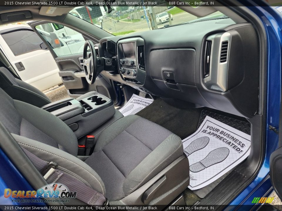 2015 Chevrolet Silverado 1500 LT Double Cab 4x4 Deep Ocean Blue Metallic / Jet Black Photo #19