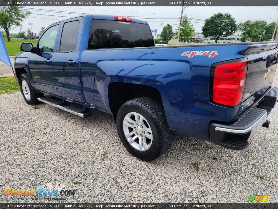 2015 Chevrolet Silverado 1500 LT Double Cab 4x4 Deep Ocean Blue Metallic / Jet Black Photo #26