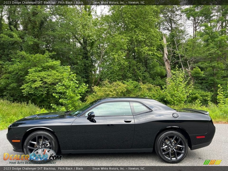 Pitch Black 2023 Dodge Challenger SXT Blacktop Photo #1