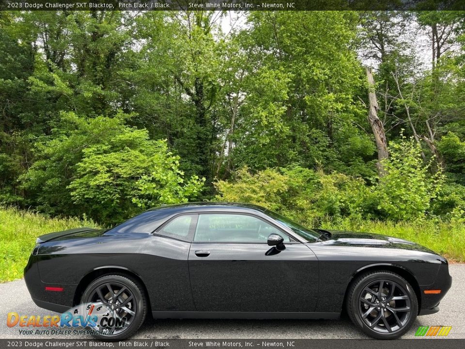 Pitch Black 2023 Dodge Challenger SXT Blacktop Photo #5