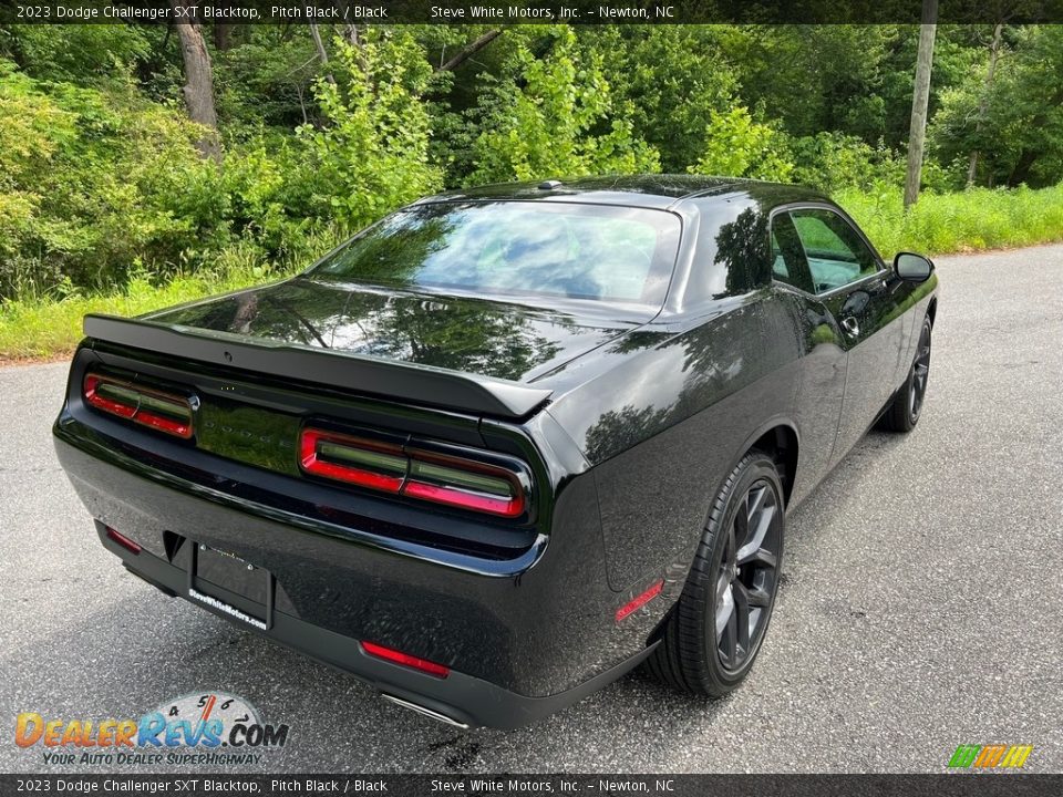 2023 Dodge Challenger SXT Blacktop Pitch Black / Black Photo #6