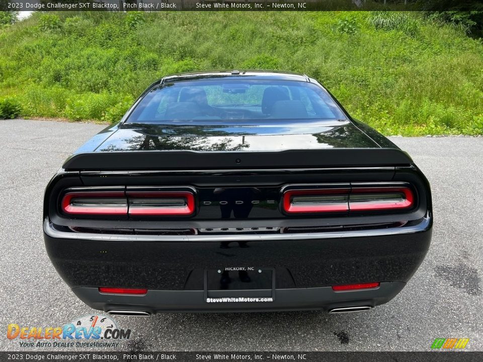 2023 Dodge Challenger SXT Blacktop Pitch Black / Black Photo #7