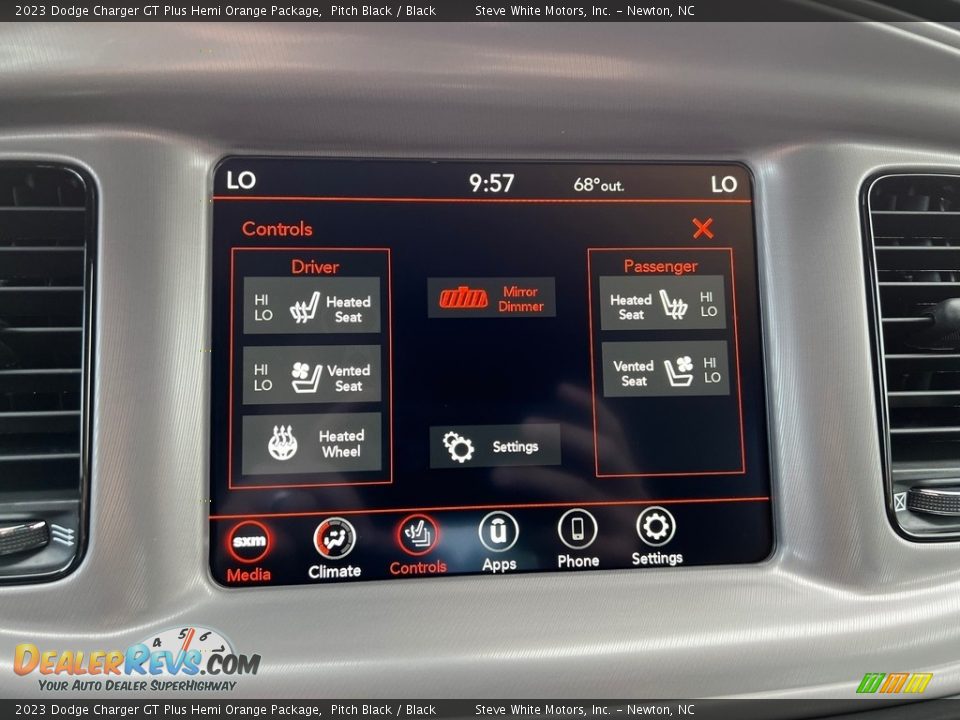 Controls of 2023 Dodge Charger GT Plus Hemi Orange Package Photo #23