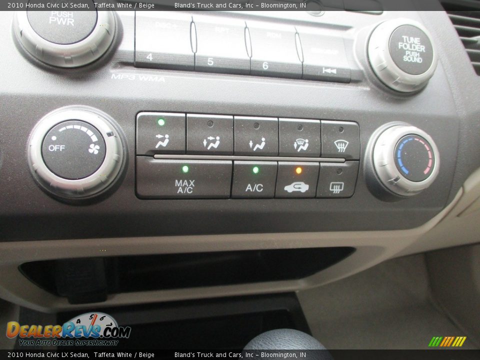 2010 Honda Civic LX Sedan Taffeta White / Beige Photo #16