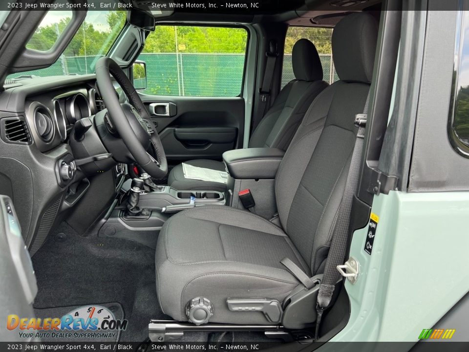 Black Interior - 2023 Jeep Wrangler Sport 4x4 Photo #10