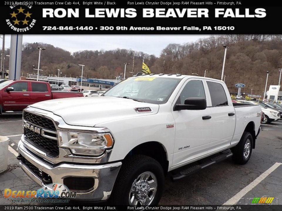 2019 Ram 2500 Tradesman Crew Cab 4x4 Bright White / Black Photo #1