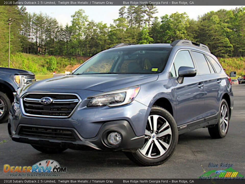 2018 Subaru Outback 2.5i Limited Twilight Blue Metallic / Titanium Gray Photo #1