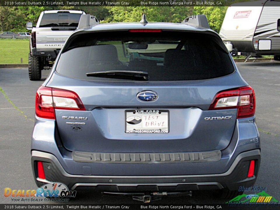 2018 Subaru Outback 2.5i Limited Twilight Blue Metallic / Titanium Gray Photo #4