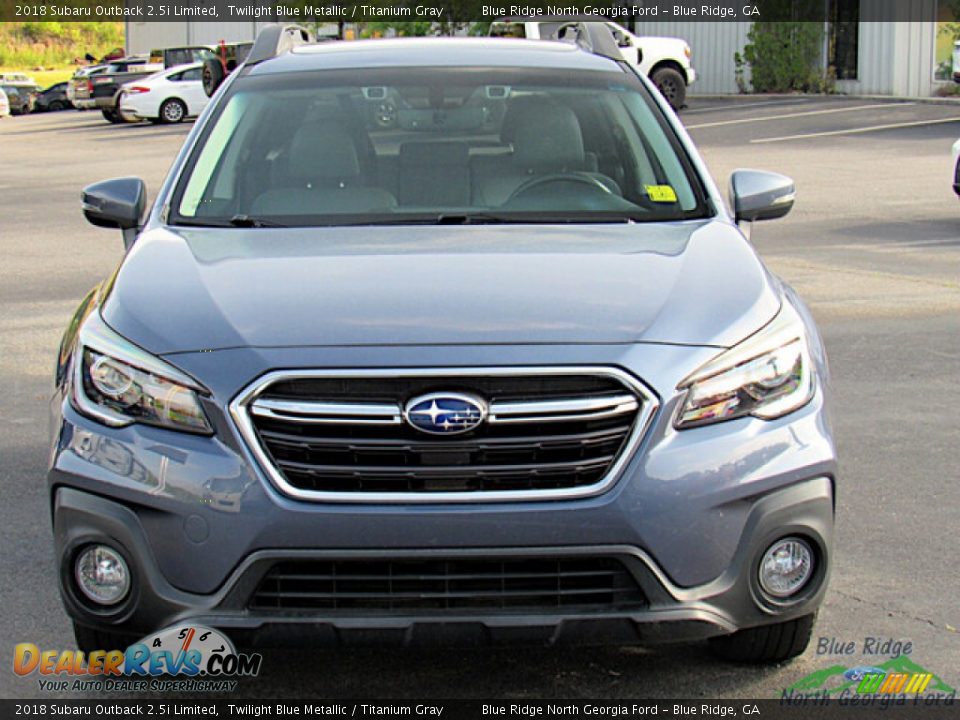 2018 Subaru Outback 2.5i Limited Twilight Blue Metallic / Titanium Gray Photo #8