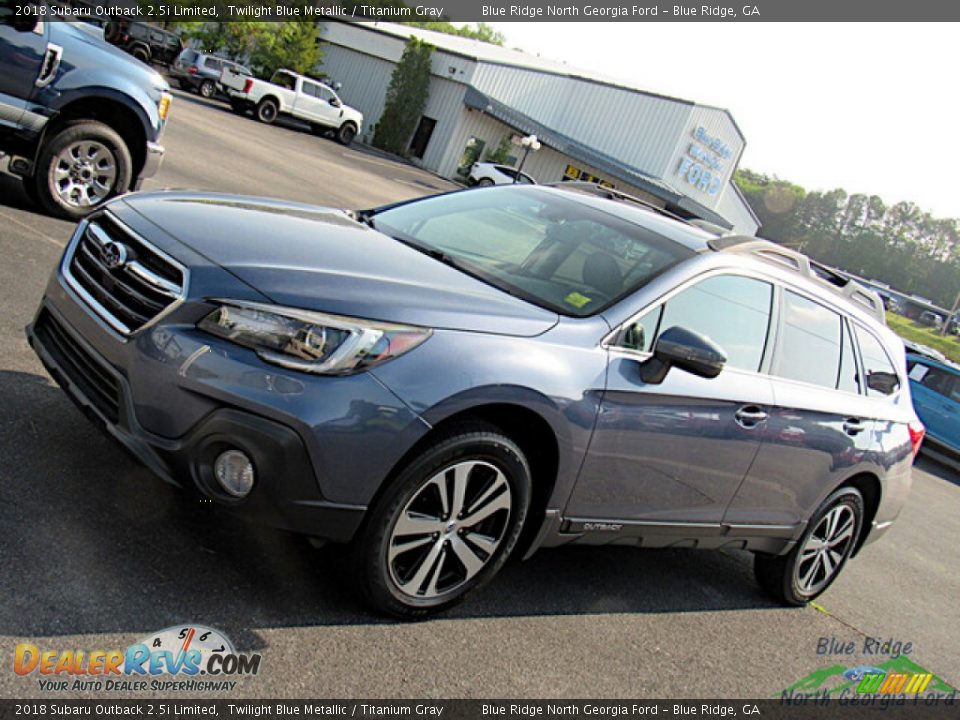 2018 Subaru Outback 2.5i Limited Twilight Blue Metallic / Titanium Gray Photo #25