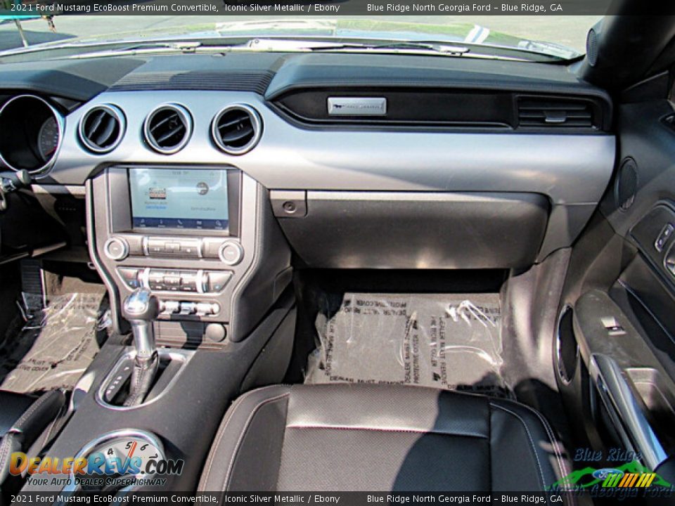 2021 Ford Mustang EcoBoost Premium Convertible Iconic Silver Metallic / Ebony Photo #15