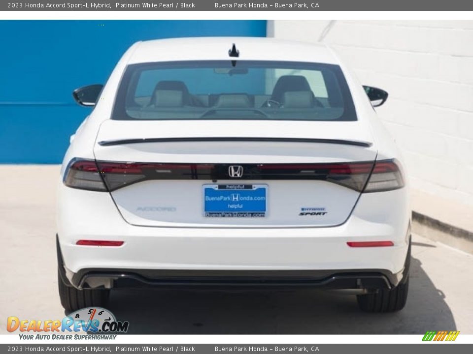 2023 Honda Accord Sport-L Hybrid Platinum White Pearl / Black Photo #7
