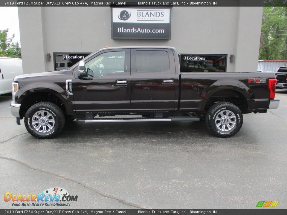 2019 Ford F250 Super Duty XLT Crew Cab 4x4 Magma Red / Camel Photo #1