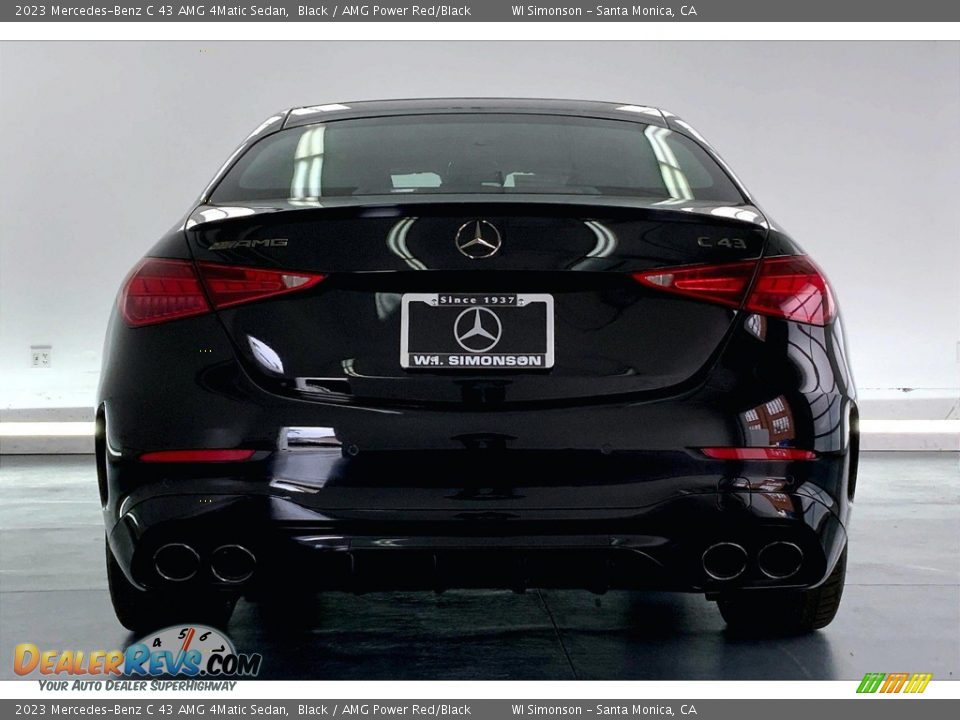 2023 Mercedes-Benz C 43 AMG 4Matic Sedan Black / AMG Power Red/Black Photo #3