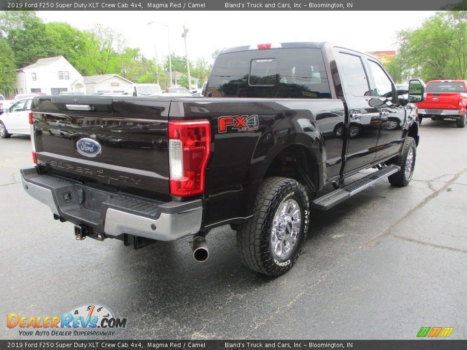 2019 Ford F250 Super Duty XLT Crew Cab 4x4 Magma Red / Camel Photo #4