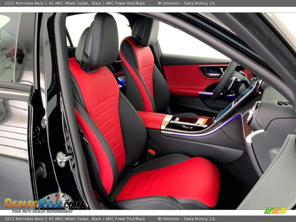 AMG Power Red/Black Interior - 2023 Mercedes-Benz C 43 AMG 4Matic Sedan Photo #5
