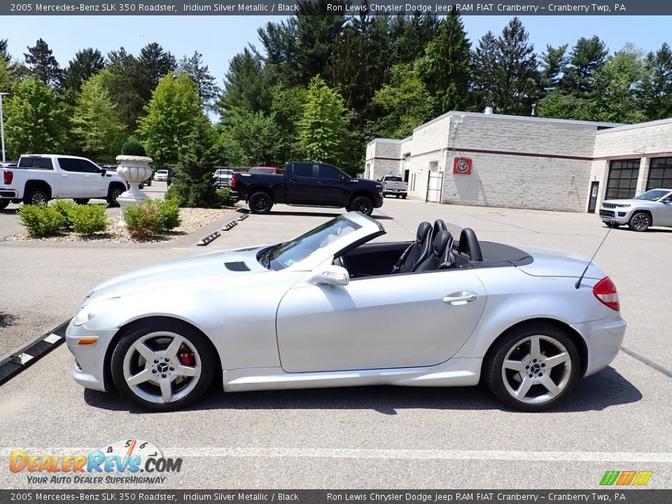 2005 Mercedes-Benz SLK 350 Roadster Iridium Silver Metallic / Black Photo #7