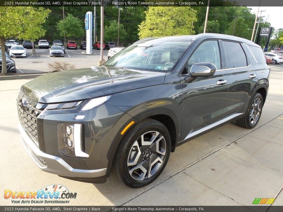 Front 3/4 View of 2023 Hyundai Palisade SEL AWD Photo #7