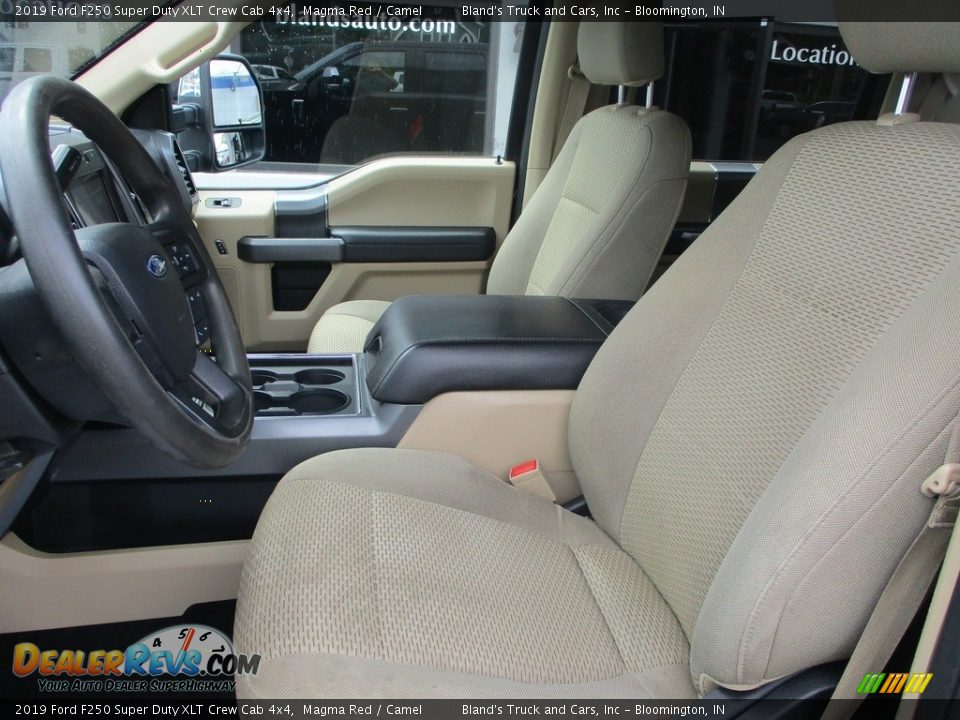 2019 Ford F250 Super Duty XLT Crew Cab 4x4 Magma Red / Camel Photo #7