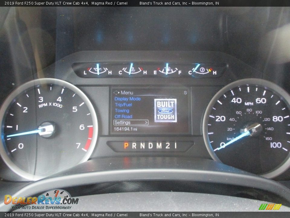 2019 Ford F250 Super Duty XLT Crew Cab 4x4 Magma Red / Camel Photo #14