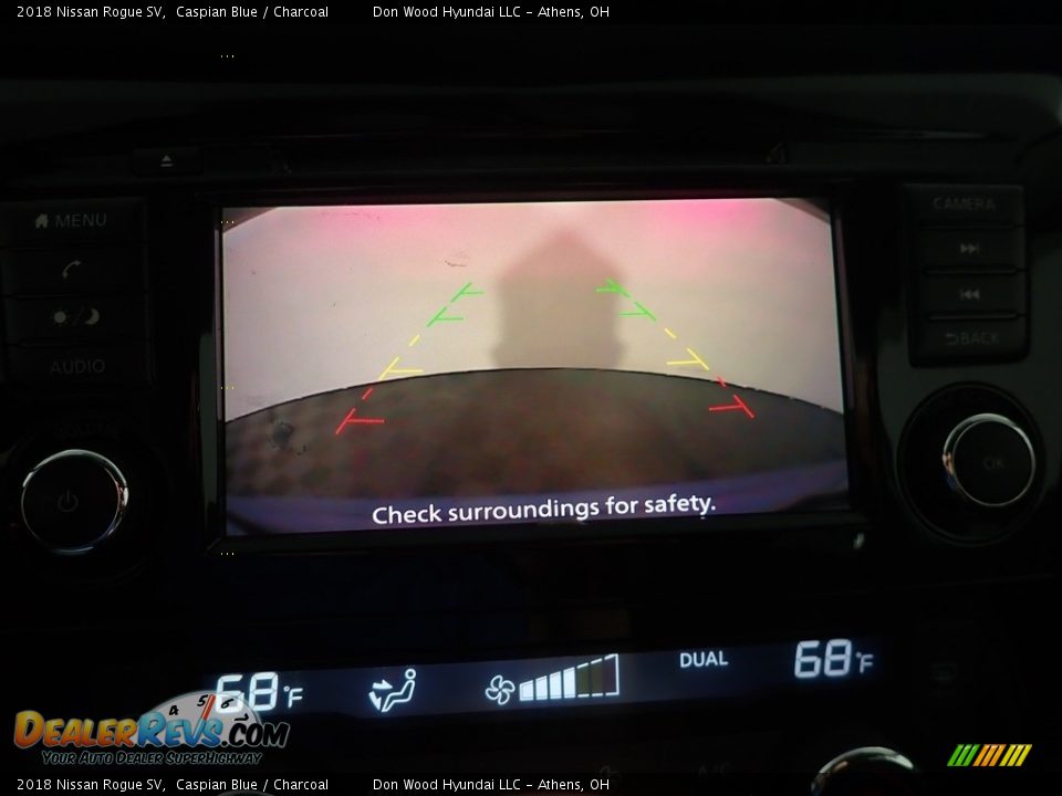 2018 Nissan Rogue SV Caspian Blue / Charcoal Photo #2